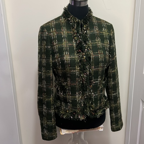 Allen Schwartz Tweed Classy Chic Coat Jacket Size Small - Picture 4 of 13